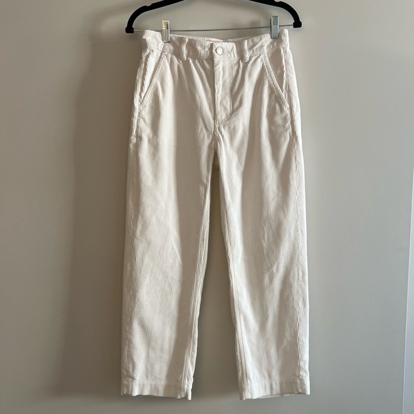 Everlane corduroy straight leg crop-bone - Picture 1 of 6